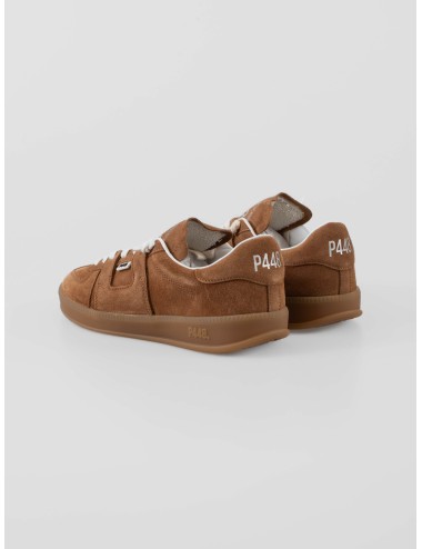 Sneaker P448 Monza 1 mujer en nobuck chocolate (AllChoco) con suela amber gum - MARFRANC