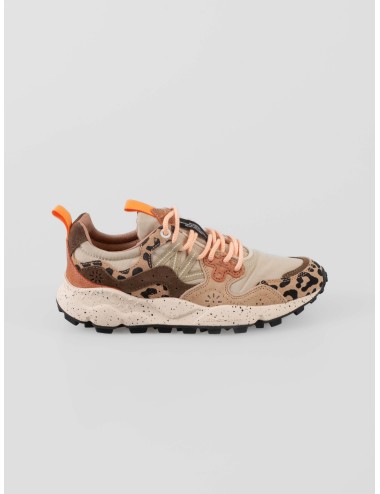 Flower Mountain Yamano 3 UNI mujer Beige Milk Light zapatillas outdoor con suela dentada y detalles animal print - MARFRANC