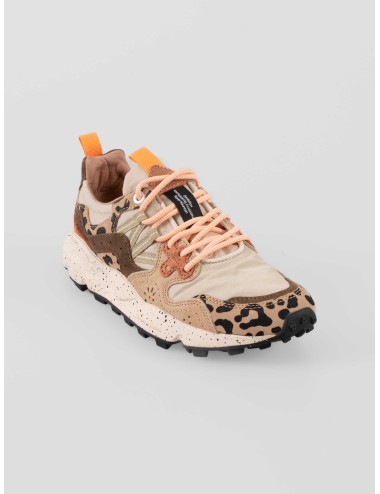 Flower Mountain Yamano 3 UNI mujer Beige Milk Light zapatillas outdoor con suela dentada y detalles animal print - MARFRANC