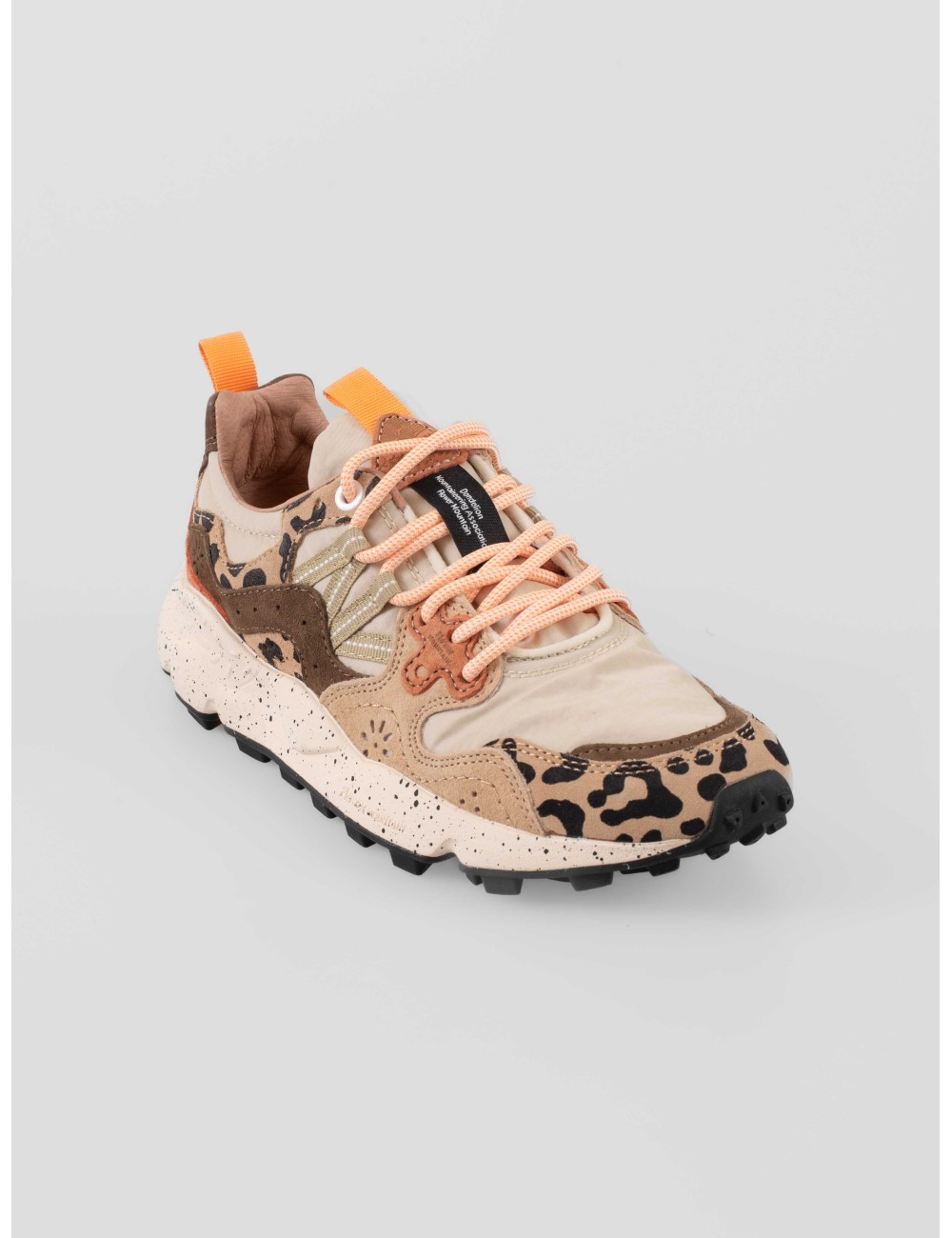 Flower Mountain Yamano 3 UNI mujer Beige Milk Light zapatillas outdoor con suela dentada y detalles animal print - MARFRANC Flower Mountain Yamano 3 UNI mujer Beige Milk Light zapatillas outdoor con suela dentada y detalles animal print - MARFRANC