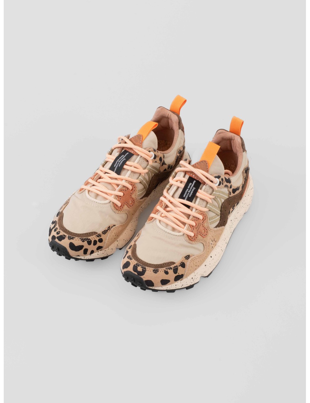 Flower Mountain Yamano 3 UNI mujer Beige Milk Light zapatillas outdoor con suela dentada y detalles animal print - MARFRANC Flower Mountain Yamano 3 UNI mujer Beige Milk Light zapatillas outdoor con suela dentada y detalles animal print - MARFRANC