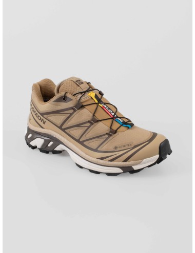 Salomon XT-6 GTX hombre color Kelp Wren Safari con GORE-TEX, suela Mud Contagrip y sistema Quicklace - MARFRANC