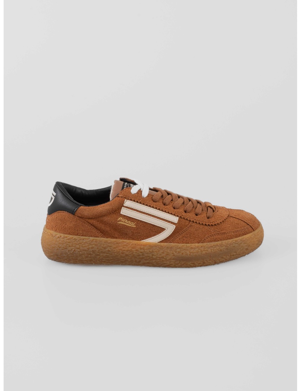 Sneaker Puraai Sigaro 1.01 Vintage hombre en tono sigaro / marrón, diseño eco-friendly con suela reciclada - MARFRANC