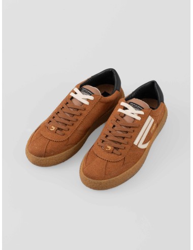 Sneaker Puraai Sigaro 1.01 Vintage hombre en tono sigaro / marrón, diseño eco-friendly con suela reciclada - MARFRANC