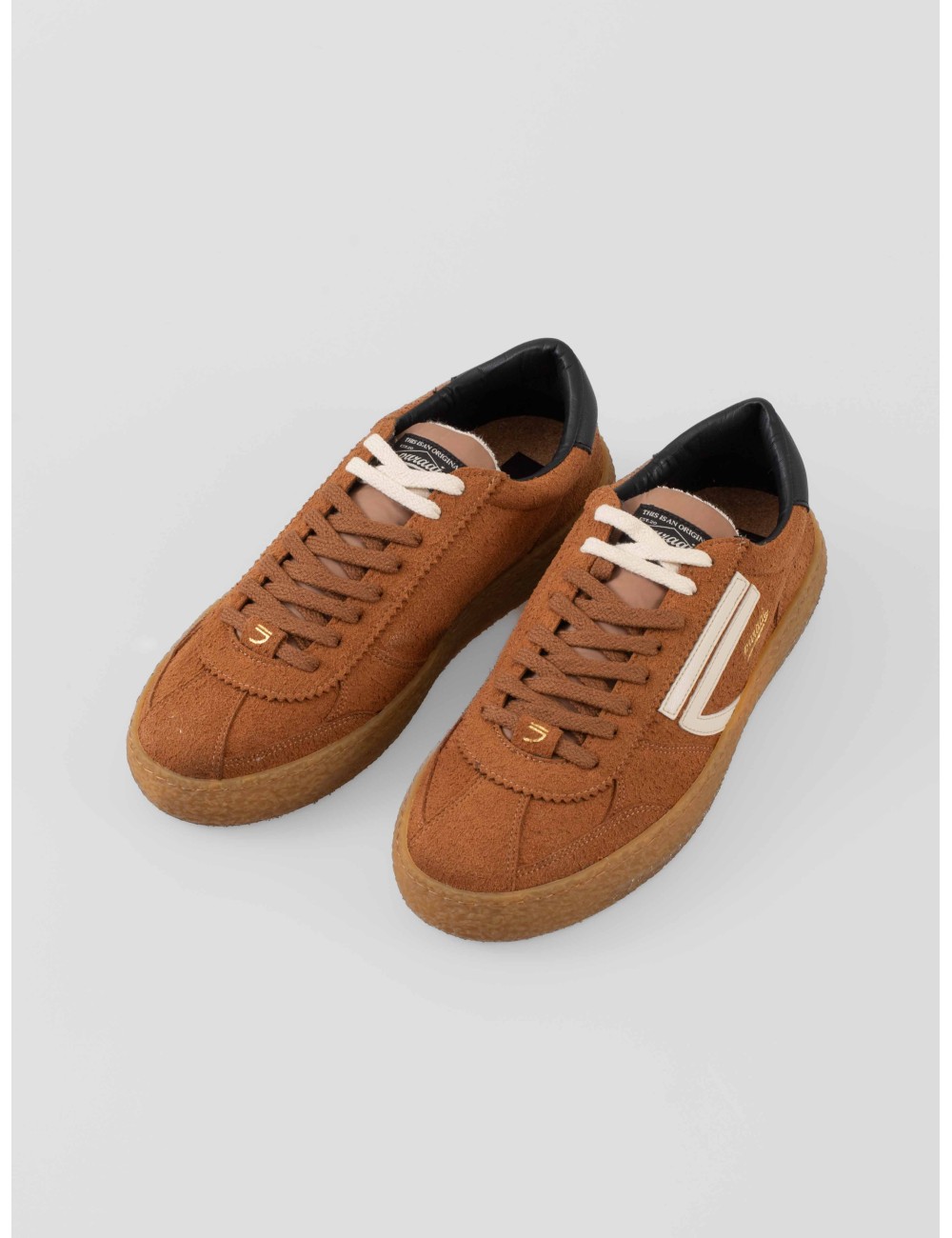 Sneaker Puraai Sigaro 1.01 Vintage hombre en tono sigaro / marrón, diseño eco-friendly con suela reciclada - MARFRANC