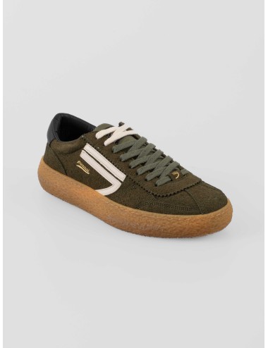 Sneaker Puraai 1.01 Vintage hombre color Foliage con materiales reciclados y diseño vintage - MARFRANC