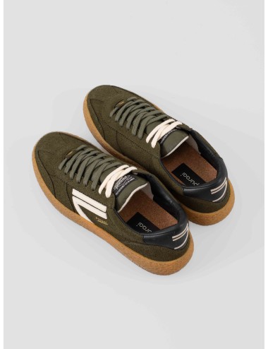 Sneaker Puraai 1.01 Vintage hombre color Foliage con materiales reciclados y diseño vintage - MARFRANC