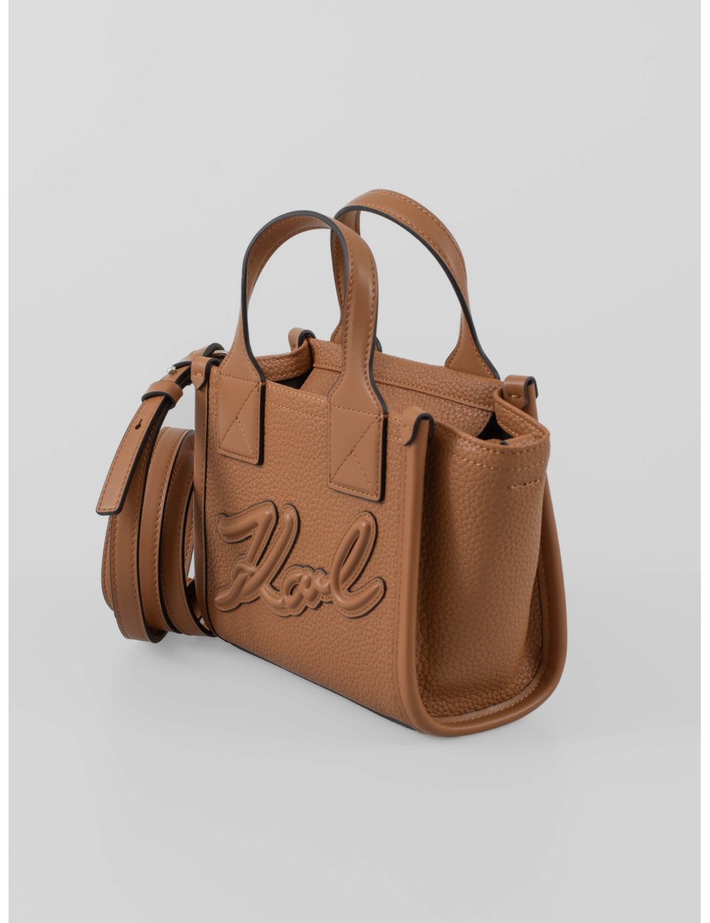 Bolso tote K/SKUARE de Karl Lagerfeld en color Caramel - MARFRANC