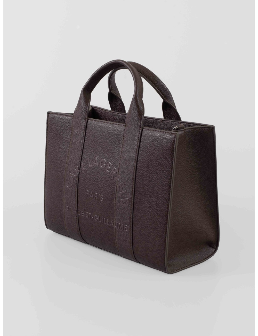 Bolso tote Rue St-Guillaume de Karl Lagerfeld en color Mocha, pensado para mujer - MARFRANC