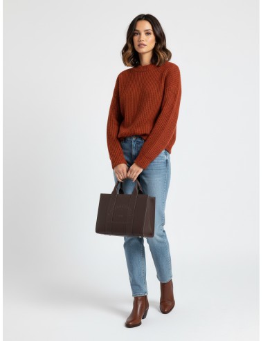 Bolso tote Rue St-Guillaume de Karl Lagerfeld en color Mocha, pensado para mujer - MARFRANC