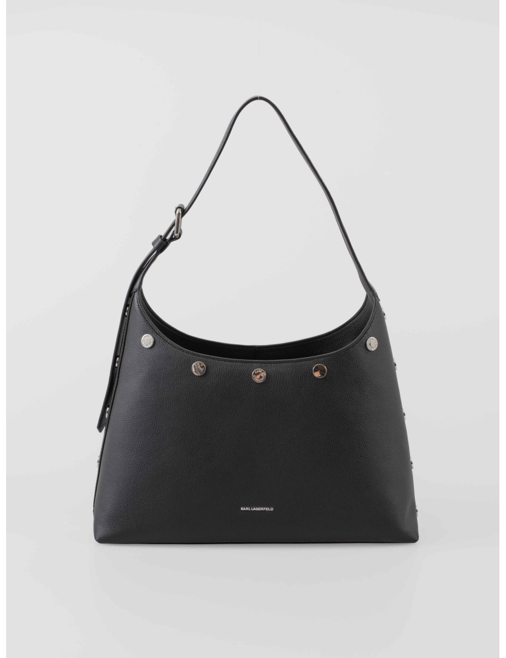 Bolso hobo K/Rocky Marais negro de Karl Lagerfeld, un diseño atrevido y sofisticado - MARFRANC