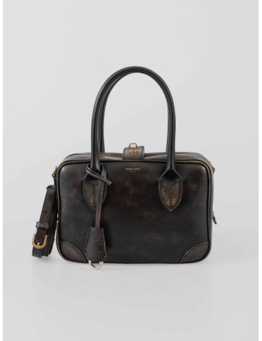 Bolso Vita Bag, Golden Goose, negro, mujer. Fabricado en piel de ovino de primera calidad - MARFRANC