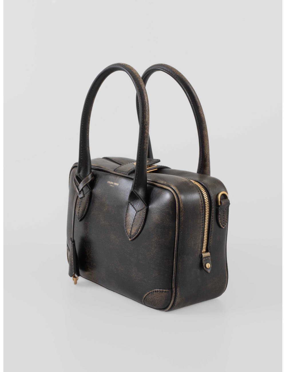 Bolso Vita Bag, Golden Goose, negro, mujer. Fabricado en piel de ovino de primera calidad - MARFRANC