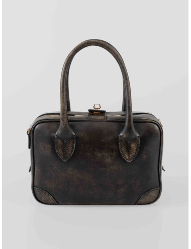 Bolso Vita Bag, Golden Goose, negro, mujer. Fabricado en piel de ovino de primera calidad - MARFRANC