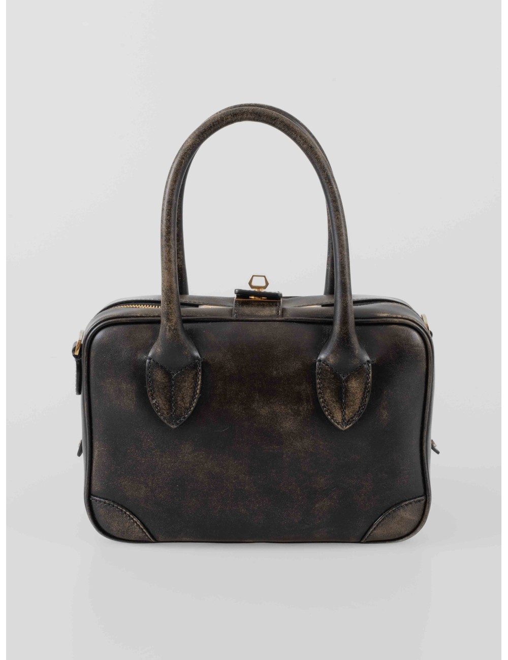 Bolso Vita Bag, Golden Goose, negro, mujer. Fabricado en piel de ovino de primera calidad - MARFRANC