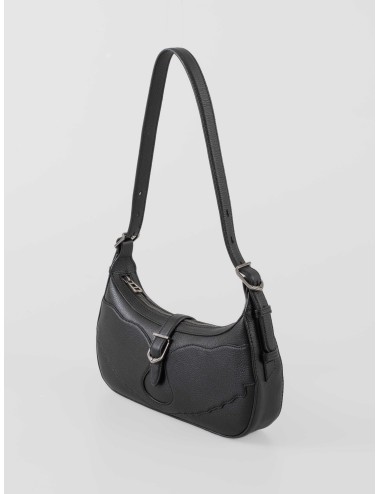 Bolso MOONRISE, ZADIG&VOLTAIRE, negro, mujer. bolso baguette en piel granulada - MARFRANC