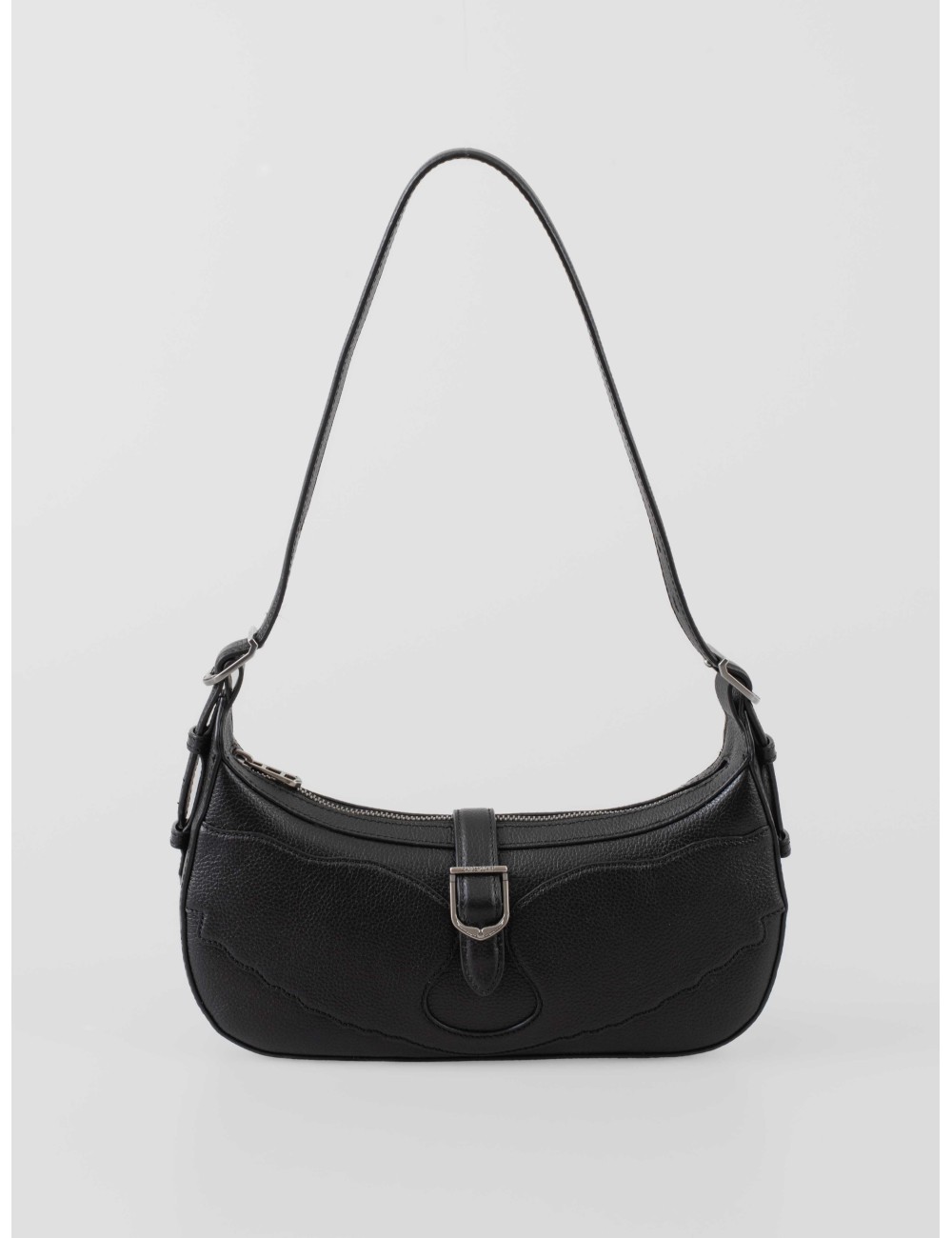 Bolso MOONRISE, ZADIG&VOLTAIRE, negro, mujer. bolso baguette en piel granulada - MARFRANC