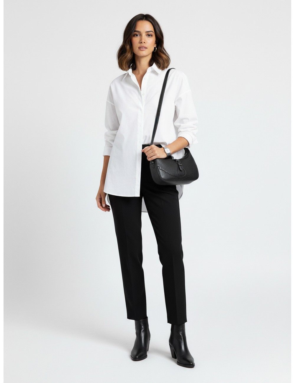 Bolso MOONRISE, ZADIG&VOLTAIRE, negro, mujer. bolso baguette en piel granulada - MARFRANC