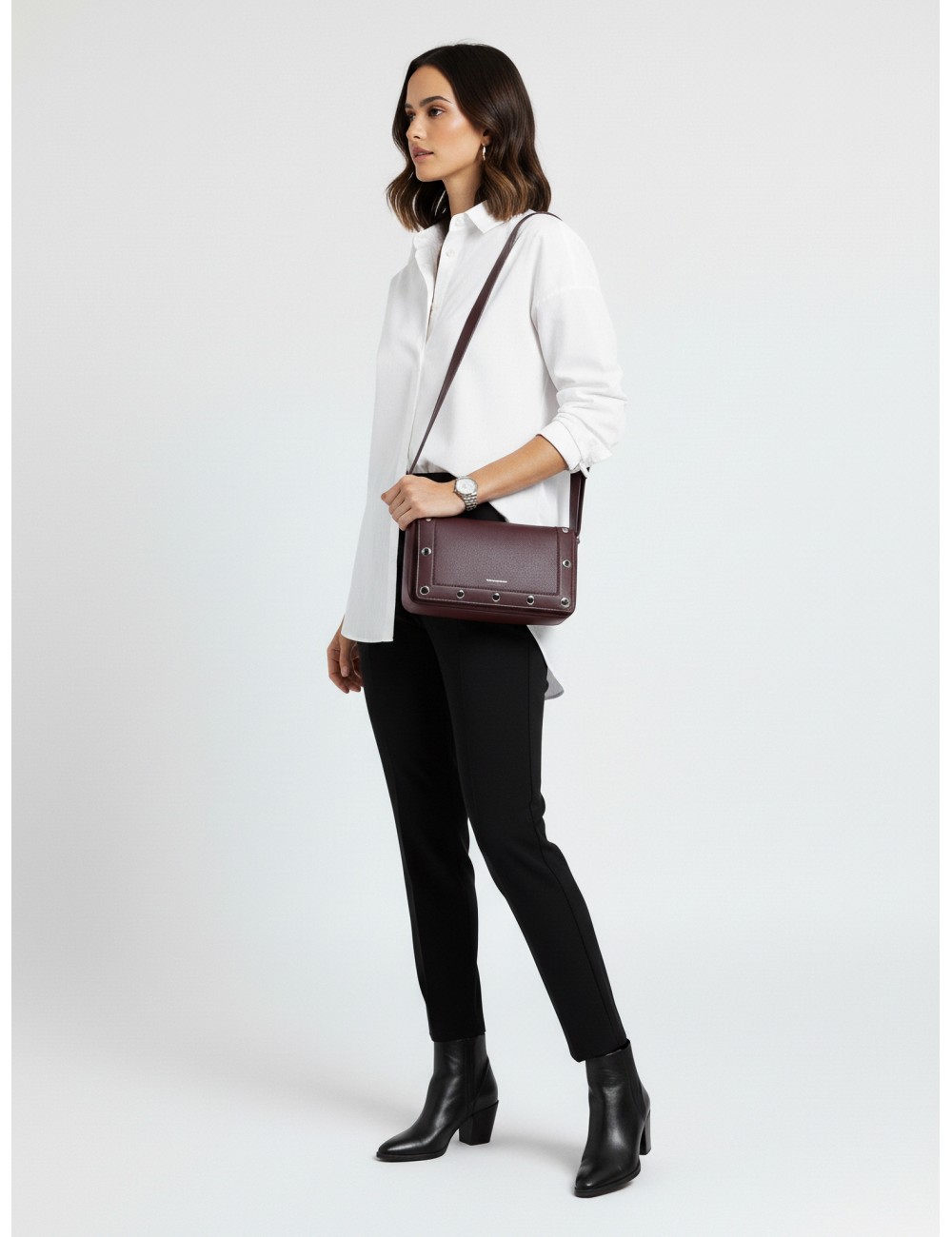 Bolso K/Rocky Marais de Karl Lagerfeld en color vino para mujer - MARFRANC
