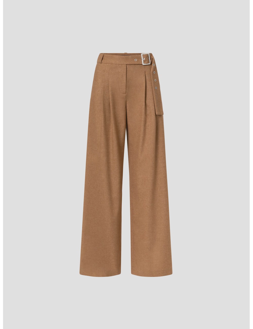 Pantalones de lana de pernera ancha en color marrón de KARL LAGERFELD - MARFRANC Pantalones de lana de pernera ancha en color marrón de KARL LAGERFELD - MARFRANC