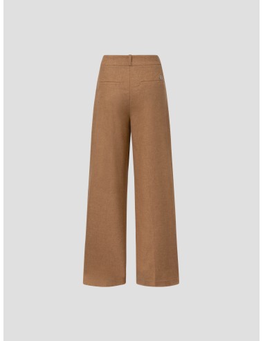 Pantalones de lana de pernera ancha en color marrón de KARL LAGERFELD - MARFRANC