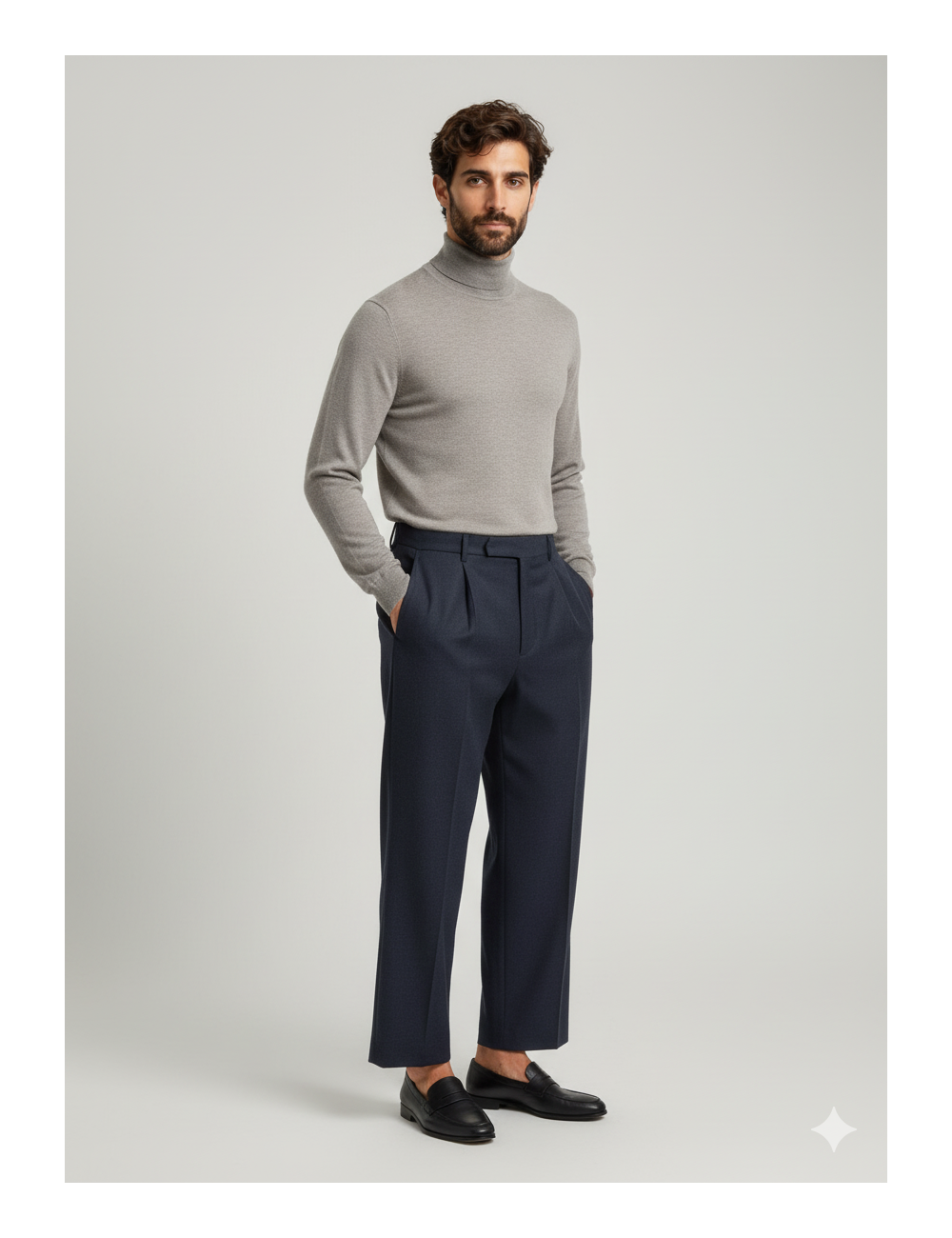 Pantalón de paño Lacoste HH5730 en azul marino para hombre, confeccionado en lana virgen 100% de alta calidad - MARFRANC Pantalón de paño Lacoste HH5730 en azul marino para hombre, confeccionado en lana virgen 100% de alta calidad - MARFRANC