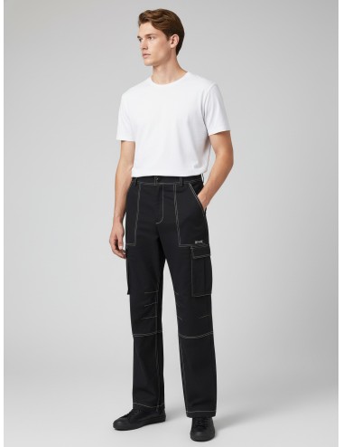 Pantalón cargo BAY CARGO de CARRER en color negro para hombre, confeccionado en 100% algodón de alta calidad - MARFRANC