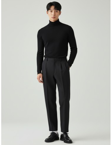 Pantalones de lana fluida Herno en color negro para hombre - MARFRANC
