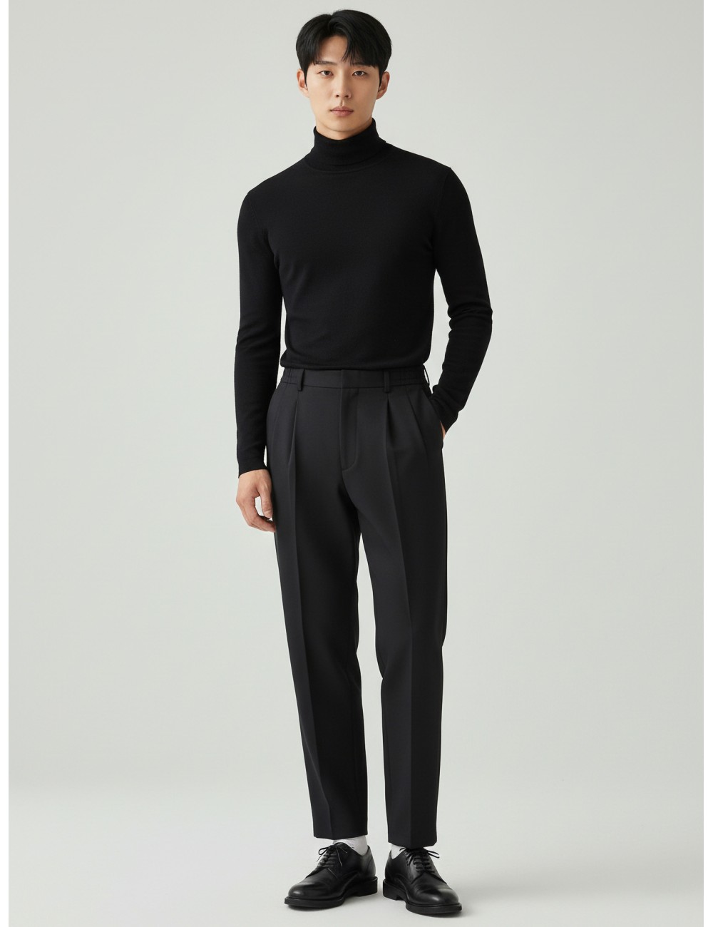 Pantalones de lana fluida Herno en color negro para hombre - MARFRANC Pantalones de lana fluida Herno en color negro para hombre - MARFRANC