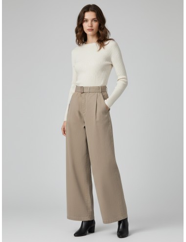 Vaquero Gaby de SOEUR en gris/beige para mujer, una reinterpretación moderna del clásico denim - MARFRANC