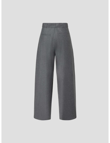 Pantalón amplio de SOEUR en gris para mujer, una versión contemporánea del pantalón sastrero clásico - MARFRANC