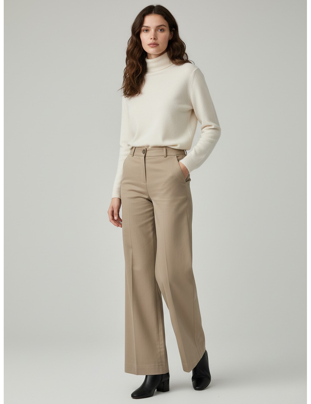 Pantalón palazzo NABUCCO de RRD en color Tabacco para mujer - MARFRANC Pantalón palazzo NABUCCO de RRD en color Tabacco para mujer - MARFRANC