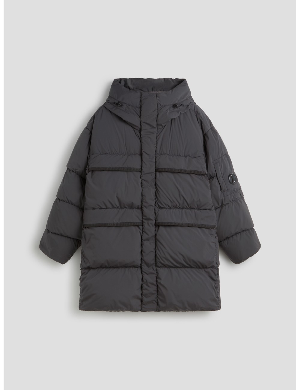Chaqueta larga NYCA-R de C.P. Company en gris, diseñada para hombre - MARFRANC