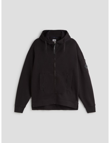 Sudadera con capucha negra de C.P. Company para hombre - MARFRANC
