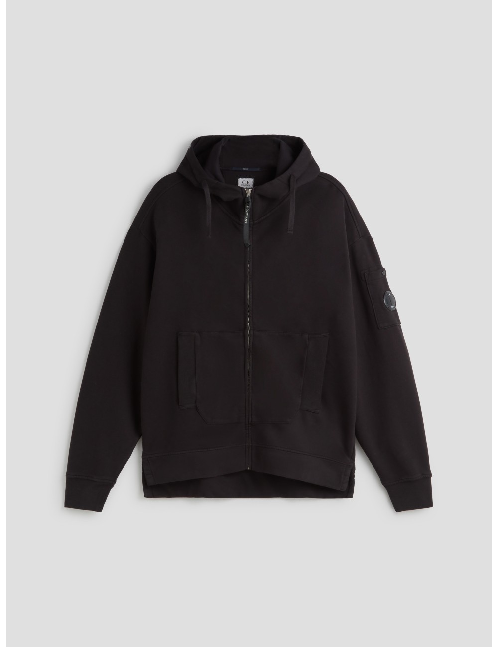 Sudadera con capucha negra de C.P. Company para hombre - MARFRANC Sudadera con capucha negra de C.P. Company para hombre - MARFRANC