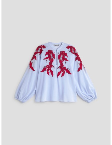 CAMISA BORDADA CON STRASS