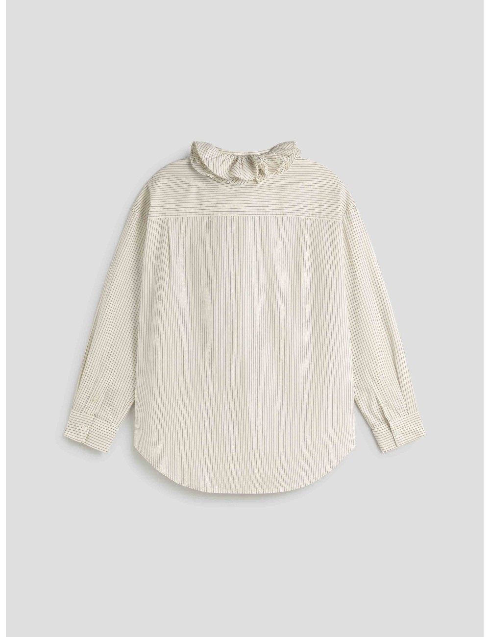 Camisa oversize de rayas, Essentiel Antwerp, blanca y negra, diseñada para mujer - MARFRANC Camisa oversize de rayas, Essentiel Antwerp, blanca y negra, diseñada para mujer - MARFRANC