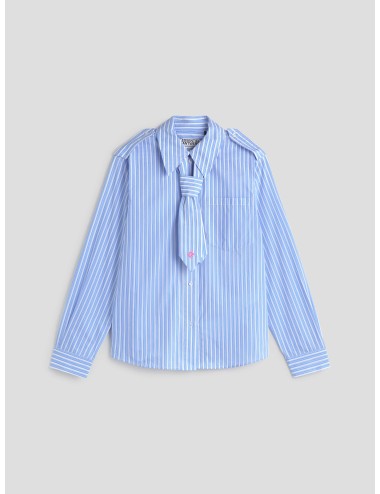 Camisa de rayas azules y blancas Igold de Essentiel Antwerp para mujer - MARFRANC