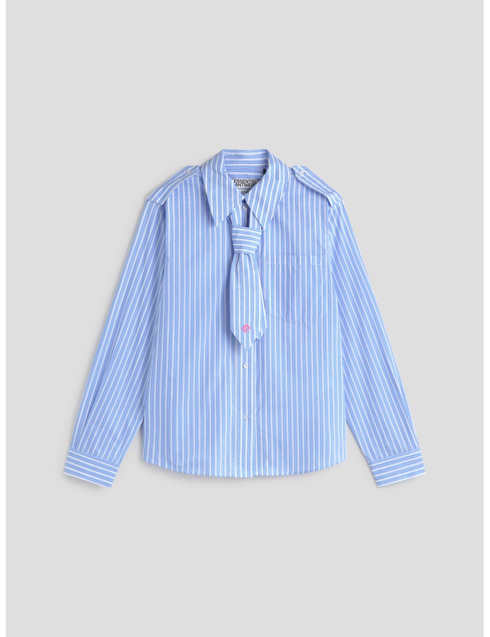 Camisa de rayas azules y blancas Igold de Essentiel Antwerp para mujer - MARFRANC Camisa de rayas azules y blancas Igold de Essentiel Antwerp para mujer - MARFRANC