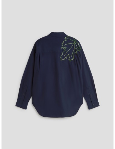 Camisa oversize Illegal de Essentiel Antwerp en color navy para mujer - MARFRANC