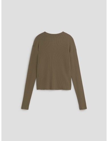 Camiseta Henley verde de Carrer para hombre, confeccionada en 100% algodón - MARFRANC