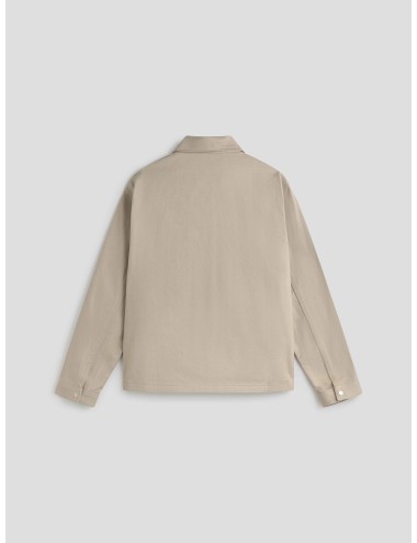 Sobrecamisa Cércs en beige de Carrer para hombre, confeccionada en 100% algodón - MARFRANC
