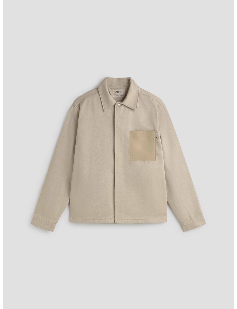 Sobrecamisa Cércs en beige de Carrer para hombre, confeccionada en 100% algodón - MARFRANC Sobrecamisa Cércs en beige de Carrer para hombre, confeccionada en 100% algodón - MARFRANC