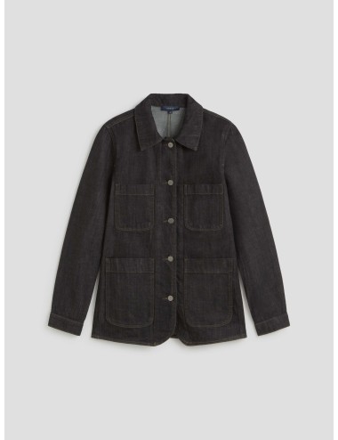 Chaqueta Garry de mujer en denim negro crudo de Soeur - MARFRANC