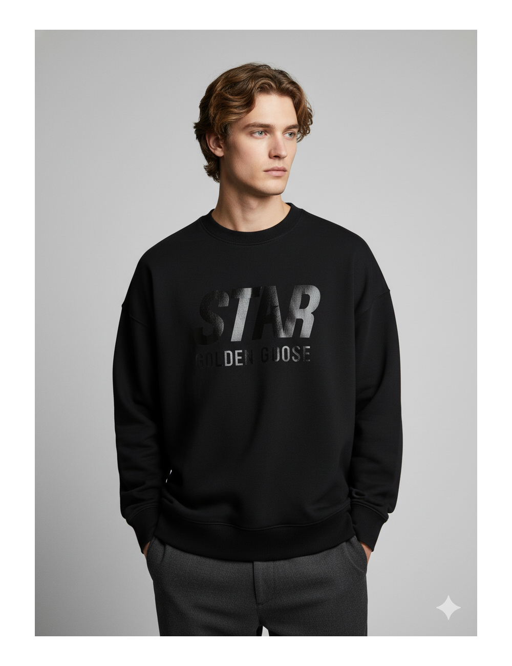 Sudadera Golden Goose para hombre en color negro - MARFRANC
