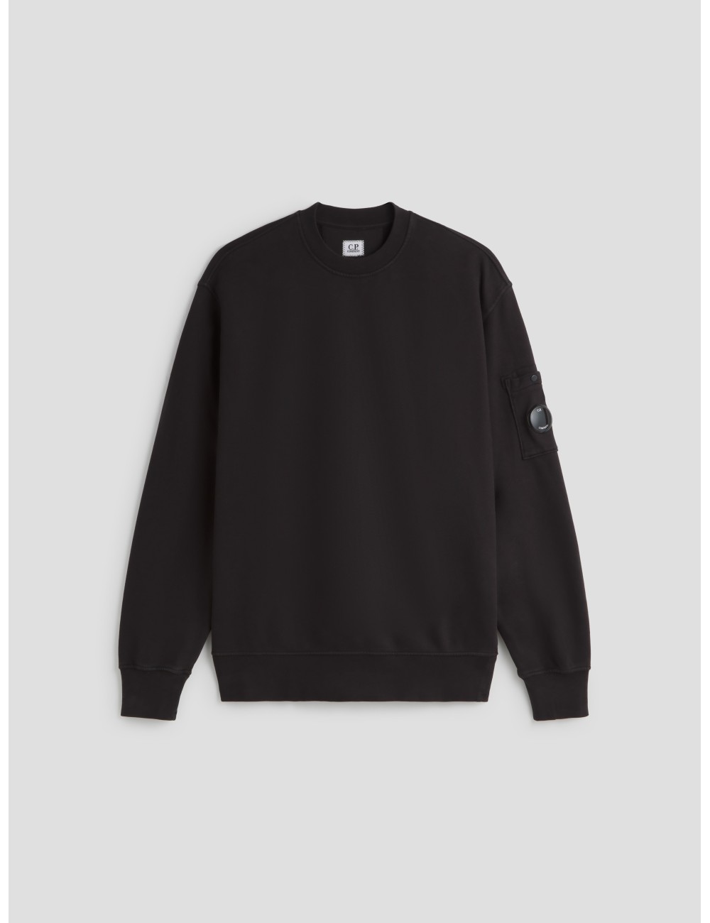 Sudadera Light Fleece Crewneck Lens en color negro de C.P. Company - MARFRANC Sudadera Light Fleece Crewneck Lens en color negro de C.P. Company - MARFRANC