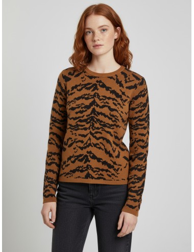 Jersey de punto Terest de Essentiel Antwerp en marrón/negro - MARFRANC