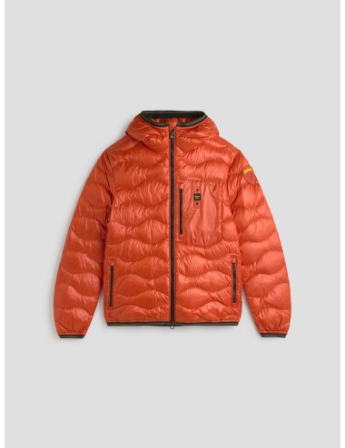 Plumífero Wave de Blauer en anaranjado, diseñado para hombre que busca estilo y funcionalidad - MARFRANC