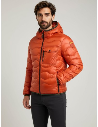 Plumífero Wave de Blauer en anaranjado, diseñado para hombre que busca estilo y funcionalidad - MARFRANC