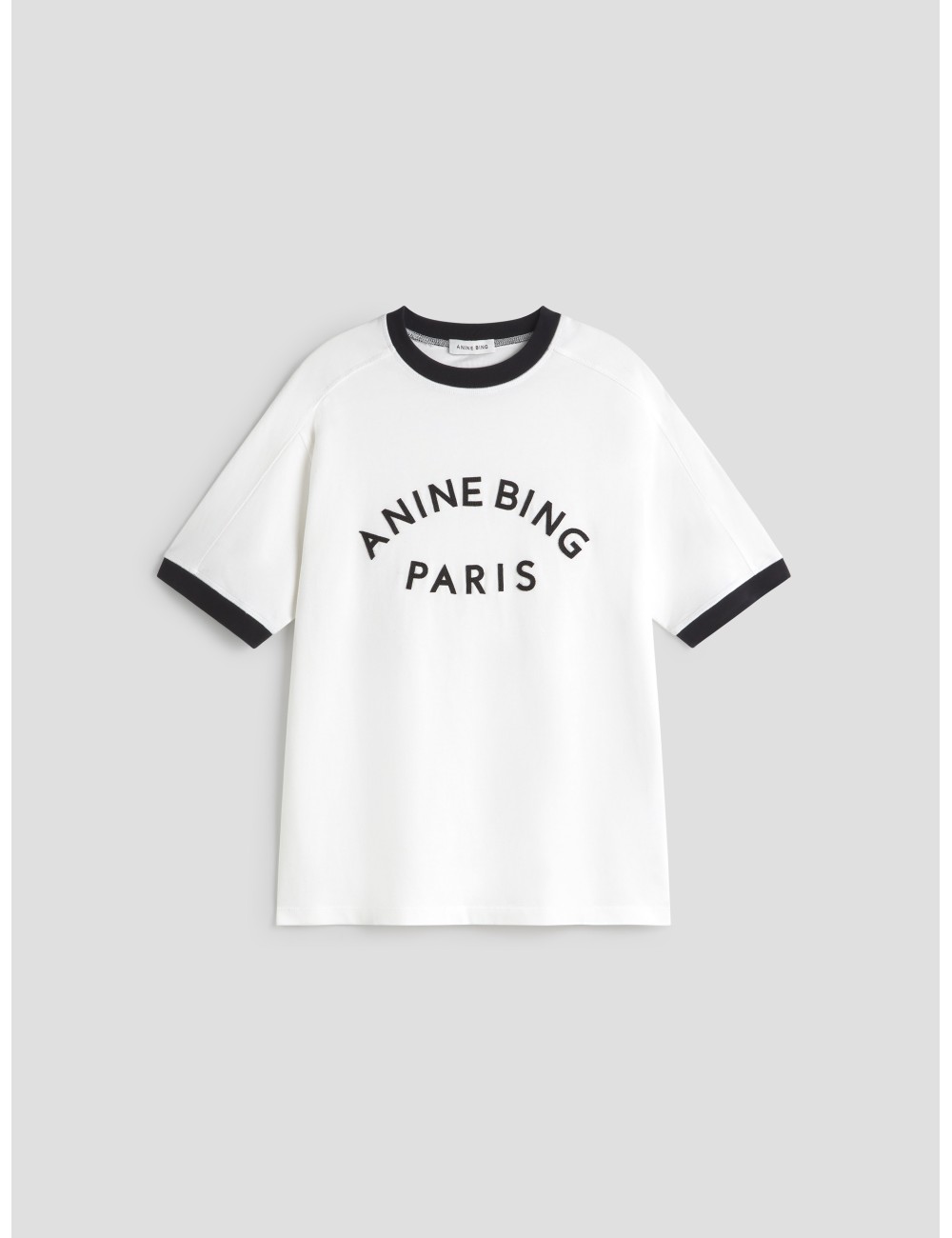 Camiseta Jaylin Tee Paris de ANINE BING en color ivory, diseñada para mujer - MARFRANC Camiseta Jaylin Tee Paris de ANINE BING en color ivory, diseñada para mujer - MARFRANC